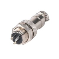 Gx12-3p [silver-plated] 3 Pin 12mm Wire Panel Connector Kit Socket+plug Rs765 Aviation Plug